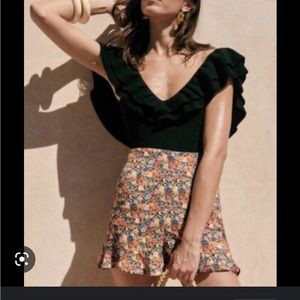 Sezane Dorian Short sunflowers/fleur soliel size S
